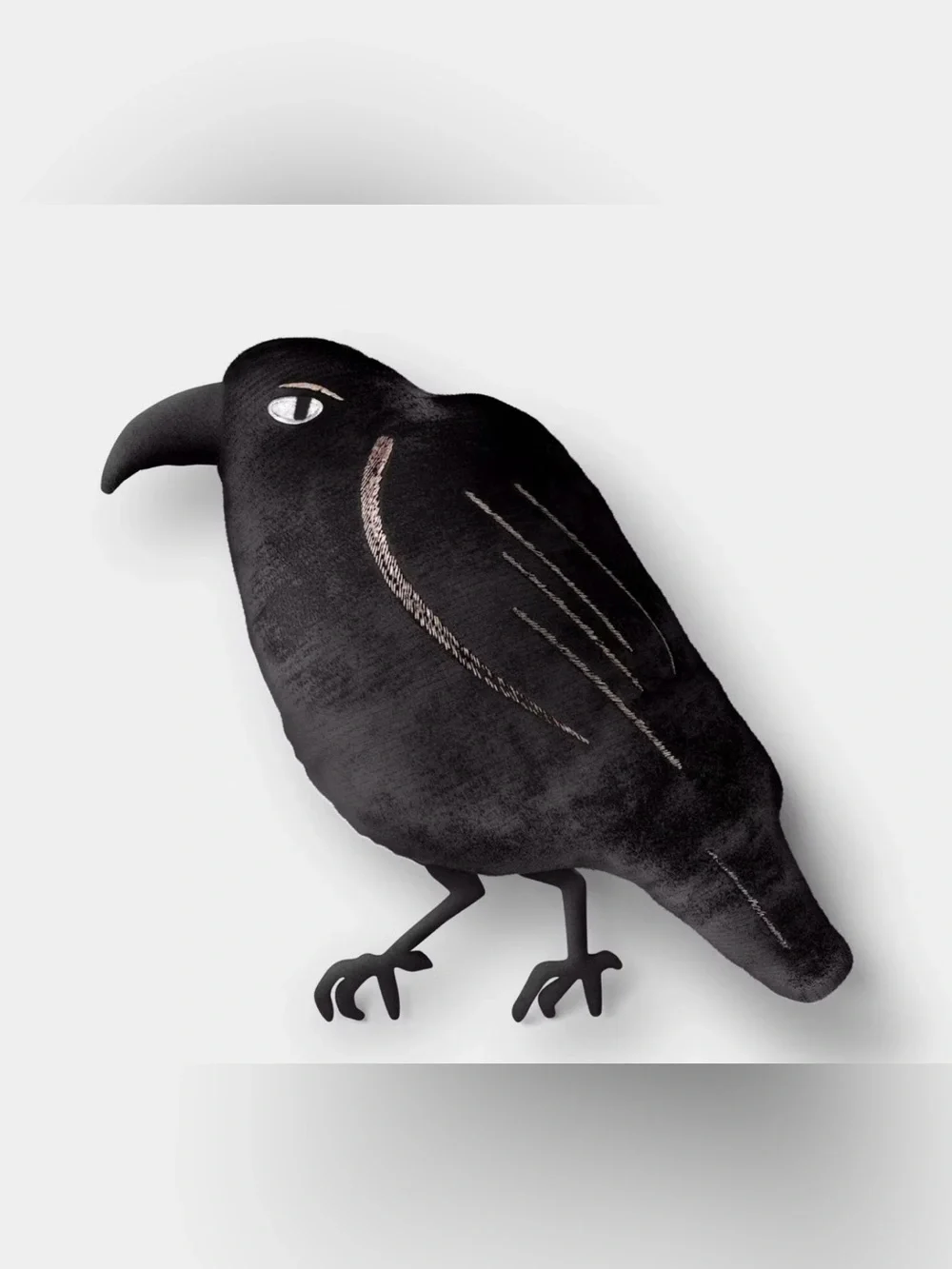 🆕HTF Hyde and EEK! Plush Shaped Crow Pillow